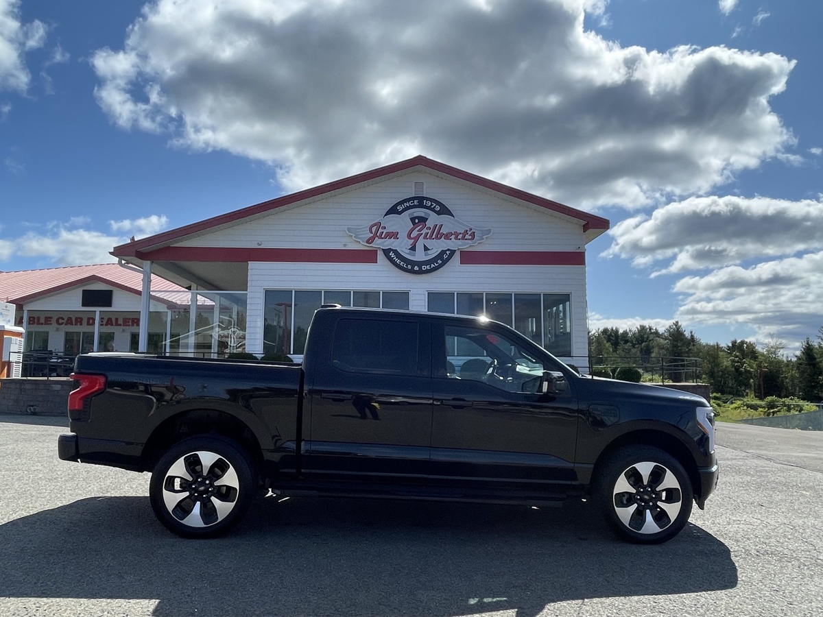Exterior of 2022 Ford F-150 Lightning truck in Fredericton