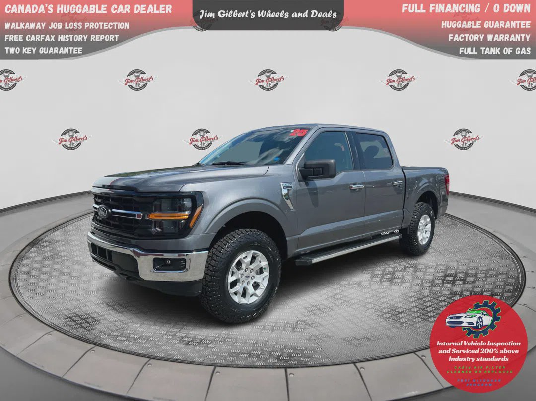 Gray (Carbonized Grey Metallic) 2025 Ford F-150 Pickup Truck Four-Wheel Drive Automatic