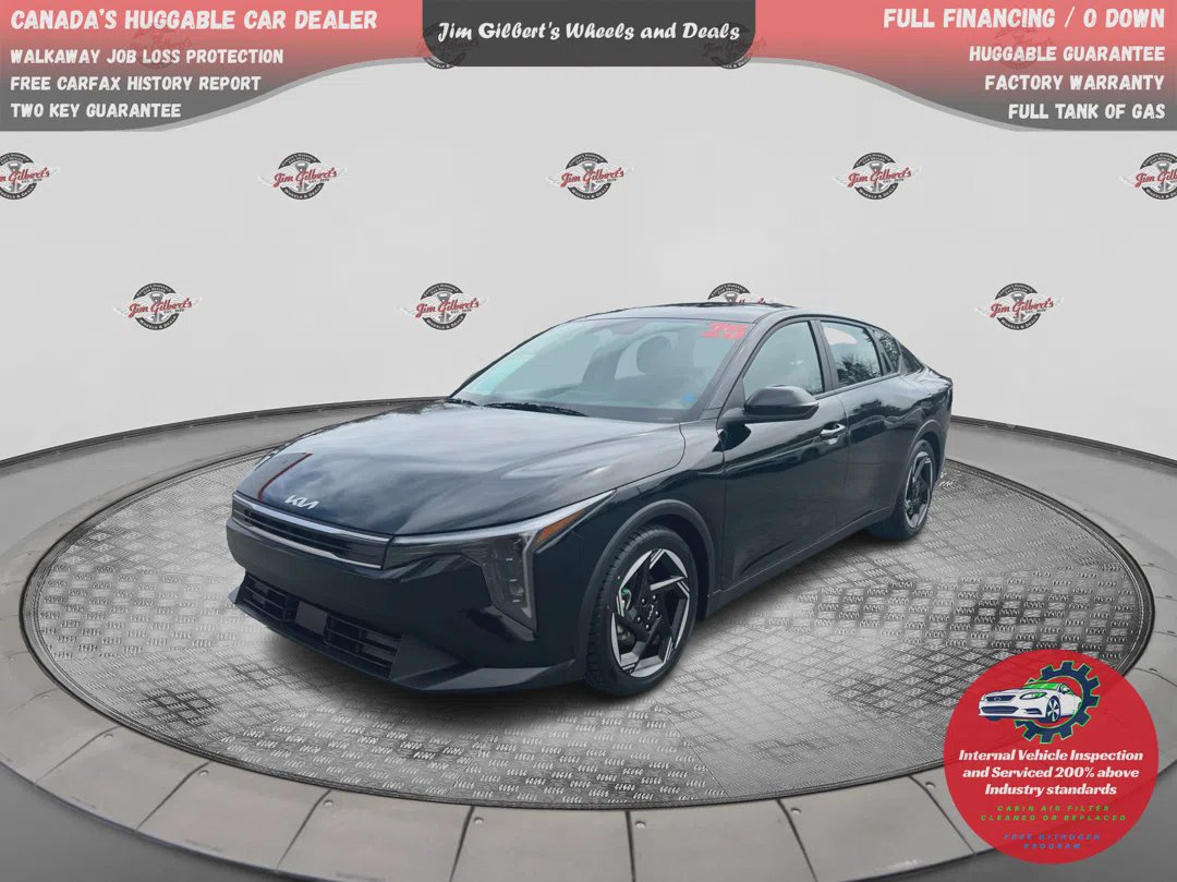 Black 2025 Kia K4 Sedan Front-Wheel Drive Automatic